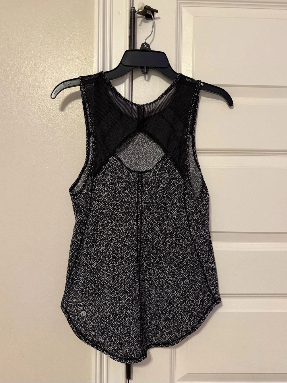 lululemon athletica Black Speckle Mesh-Back Tank Top